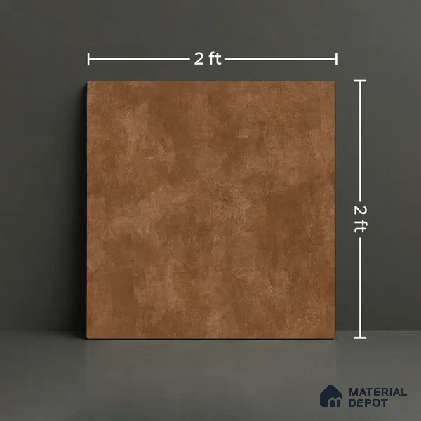 Stone Look Wall & Floor Tile TL 08213 G Oyster Brown 2 ft x 2 ft Vitrified Matte Finish - 9 mm