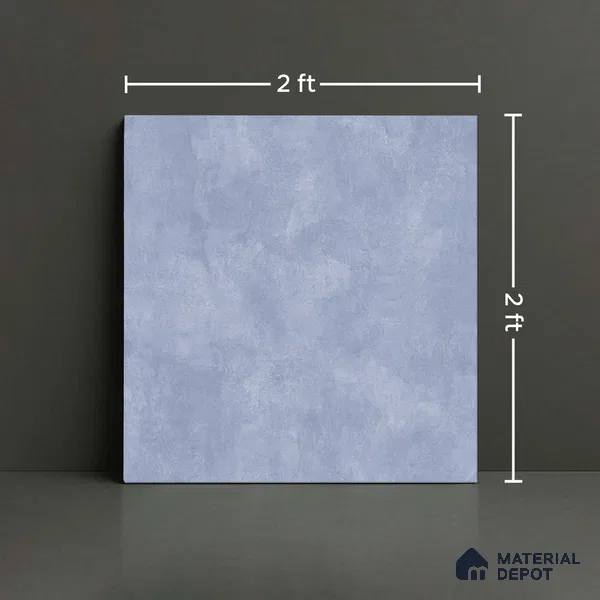 Stone Look Wall & Floor Tile TL 08213 Oyster Aqua 2 ft x 2 ft Vitrified Matte Finish - 9 mm