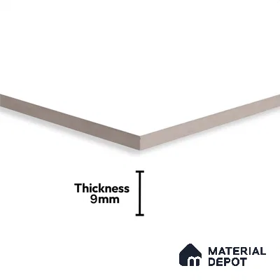 Plain Look Wall & Floor Tile TL 08219 Crystal White 2 ft x 2 ft Vitrified Matte Finish - 9 mm