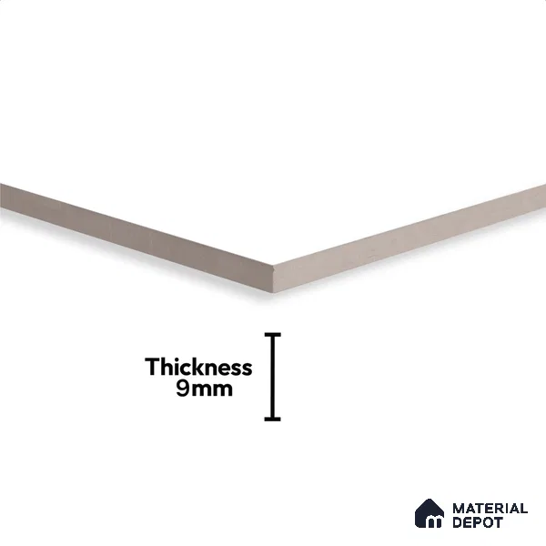 Plain Look Wall & Floor Tile TL 08219 Crystal White 2 ft x 2 ft Vitrified Matte Finish - 9 mm