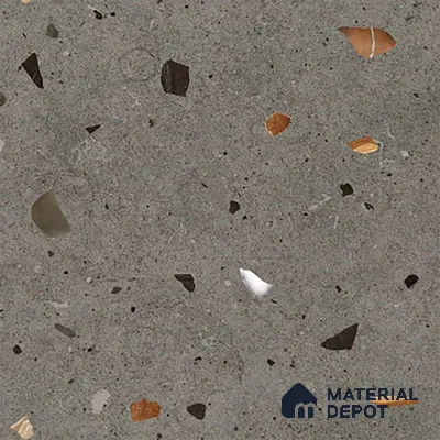 Terrazzo Wall & Floor Tile TL 08214 B Celeste Grafito 2 ft x 2 ft Vitrified Matte Finish - 9 mm
