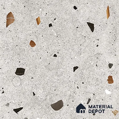 Terrazzo Wall & Floor Tile TL 08214 Celeste Gris 2 ft x 2 ft Vitrified Matte Finish - 9 mm