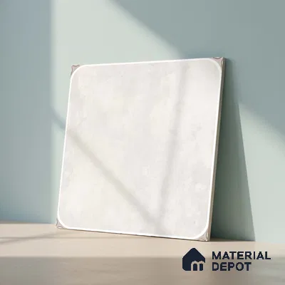 Cement Look Wall & Floor Tile TL 08218 B Petal Bianco 2 ft x 2 ft Vitrified Matte Finish - 9 mm