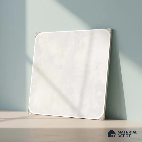Cement Look Wall & Floor Tile TL 08218 B Petal Bianco 2 ft x 2 ft Vitrified Matte Finish - 9 mm