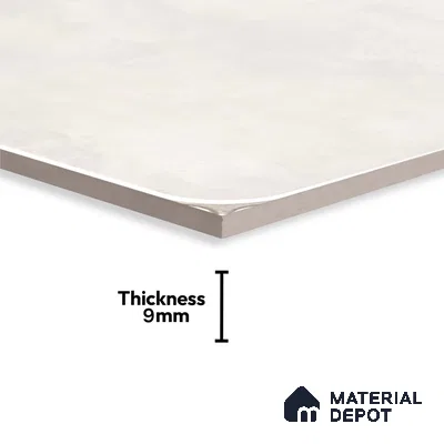Cement Look Wall & Floor Tile TL 08218 B Petal Bianco 2 ft x 2 ft Vitrified Matte Finish - 9 mm