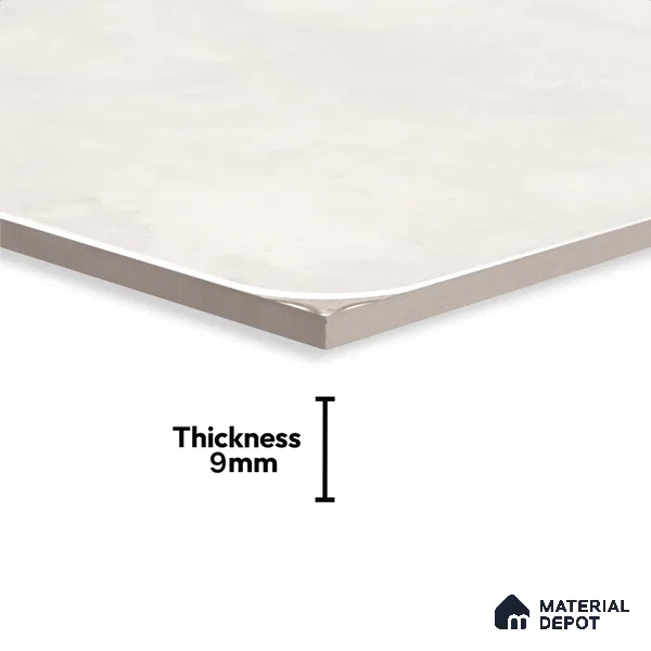 Cement Look Wall & Floor Tile TL 08218 B Petal Bianco 2 ft x 2 ft Vitrified Matte Finish - 9 mm