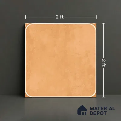 Cement Look Wall & Floor Tile TL 08218 C Petal Bruno 2 ft x 2 ft Vitrified Matte Finish - 9 mm