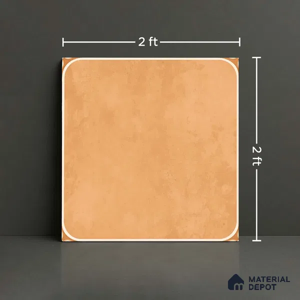 Cement Look Wall & Floor Tile TL 08218 C Petal Bruno 2 ft x 2 ft Vitrified Matte Finish - 9 mm