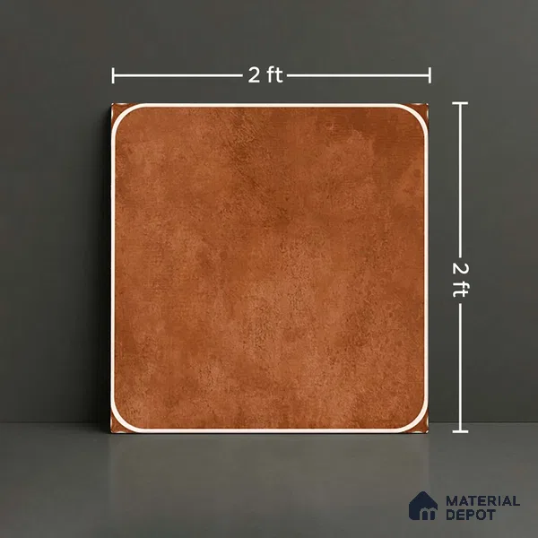 Stone Look Wall & Floor Tile TL 08218 D Petal Cotto 2 ft x 2 ft Vitrified Matte Finish - 9 mm