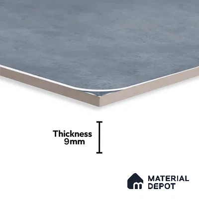 Cement Look Wall & Floor Tile TL 08218 Petal Azuvi 2 ft x 2 ft Vitrified Matte Finish - 9 mm