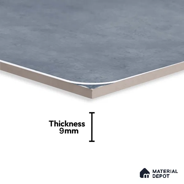 Cement Look Wall & Floor Tile TL 08218 Petal Azuvi 2 ft x 2 ft Vitrified Matte Finish - 9 mm