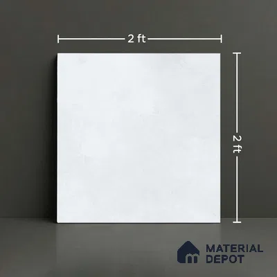 Cement Look Wall & Floor Tile TL 08215 C Polo Ice 2 ft x 2 ft Vitrified Matte Finish - 9 mm