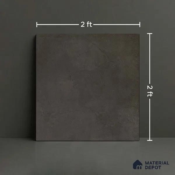 Stone Look Wall & Floor Tile TL 08215 D Polo Nero 2 ft x 2 ft Vitrified Matte Finish - 9 mm