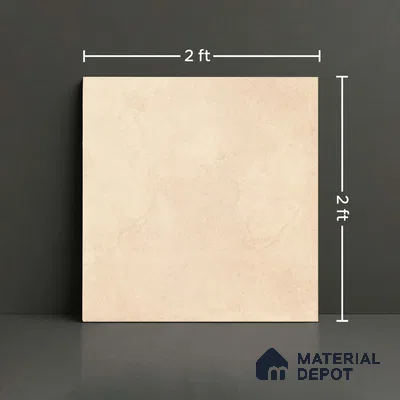 Stone Look Wall & Floor Tile TL 08215 Polo Crema 2 ft x 2 ft Vitrified Matte Finish - 9 mm