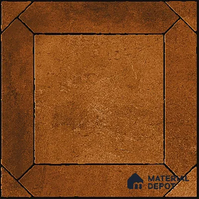 Stone Look Wall & Floor Tile TL 08216 Terra Cotta 2 ft x 2 ft Vitrified Matte Finish - 9 mm | Please Expect a Slight Variation of Pattern