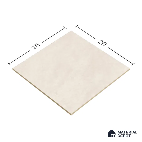 Plain Solids Wall & Floor Tile TL 07622 Interno Beige 2 ft x 2 ft Vitrified Matte Finish - 9 mm | 4 Random Design (Sample)