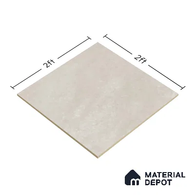 Cement Wall & Floor Tile TL 07623 Interno Silver 2 ft x 2 ft Vitrified Matte Finish - 9 mm | 4 Random Design (Sample)