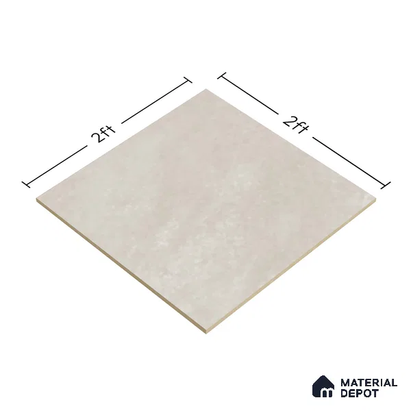 Cement Wall & Floor Tile TL 07623 Interno Silver 2 ft x 2 ft Vitrified Matte Finish - 9 mm | 4 Random Design (Sample)