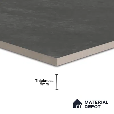 Stone Wall & Floor Tile TL 07625 Interno Anthracite 2 ft x 2 ft Vitrified Matte Finish - 9 mm | 4 Random Design (Sample)