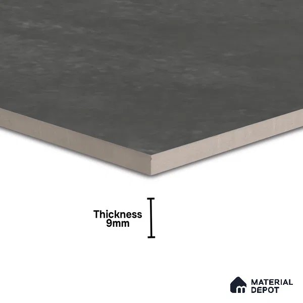 Stone Wall & Floor Tile TL 07625 Interno Anthracite 2 ft x 2 ft Vitrified Matte Finish - 9 mm | 4 Random Design (Sample)