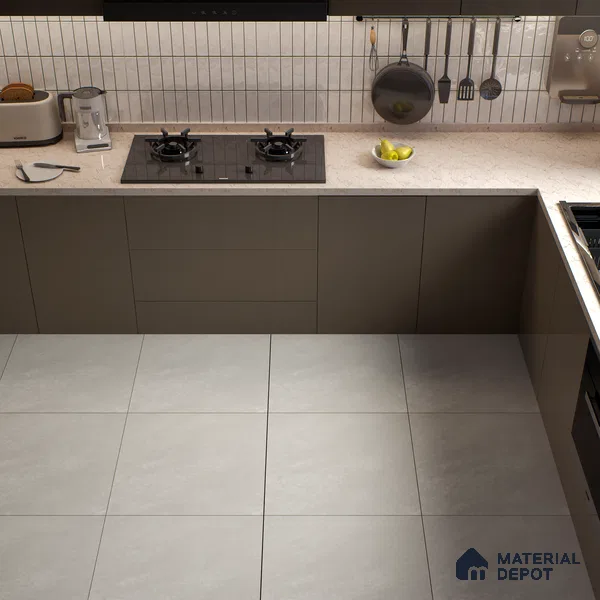 Stone Wall & Floor Tile TL 07624 Interno Gris 2 ft x 2 ft Vitrified Matte Finish - 9 mm | 4 Random Design (Sample)