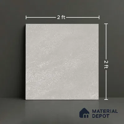 Stone Wall & Floor Tile TL 07624 Interno Gris 2 ft x 2 ft Vitrified Matte Finish - 9 mm | 4 Random Design (Sample)