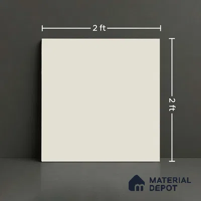 Stone Look TL 08530 Ivory 2 ft x 2 ft Vitrified Glossy Finish - 6 mm (Sample)