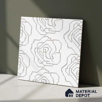 Moroccan Floor & Wall Tile TL 09803 B  2 ft x 2 ft  Vitrified Matte Finish Tile - 9 mm | Suitable For Kitchen, Accent/Feature Wall, Dining Area | Please Expect a Slight Variation of Pattern
