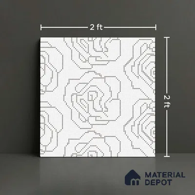 Moroccan Floor & Wall Tile TL 09803 B  2 ft x 2 ft  Vitrified Matte Finish Tile - 9 mm | Suitable For Kitchen, Accent/Feature Wall, Dining Area | Please Expect a Slight Variation of Pattern