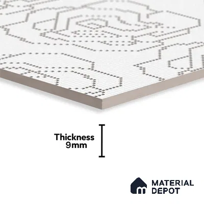 Moroccan Floor & Wall Tile TL 09803 B  2 ft x 2 ft  Vitrified Matte Finish Tile - 9 mm | Suitable For Kitchen, Accent/Feature Wall, Dining Area | Please Expect a Slight Variation of Pattern