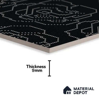 Moroccan Floor & Wall Tile TL 09803  2 ft x 2 ft  Vitrified Matte Finish Tile - 9 mm | Suitable For Kitchen, Accent/Feature Wall, Dining Area | Please Expect a Slight Variation of Pattern