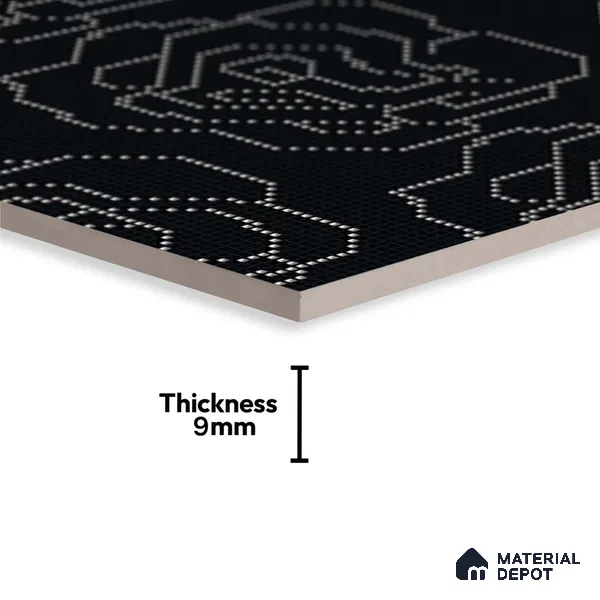 Moroccan Floor & Wall Tile TL 09803 2 ft x 2 ft Vitrified Matte Finish Tile - 9 mm | Suitable For Kitchen, Accent/Feature Wall, Dining Area | Please Expect a Slight Variation of Pattern
