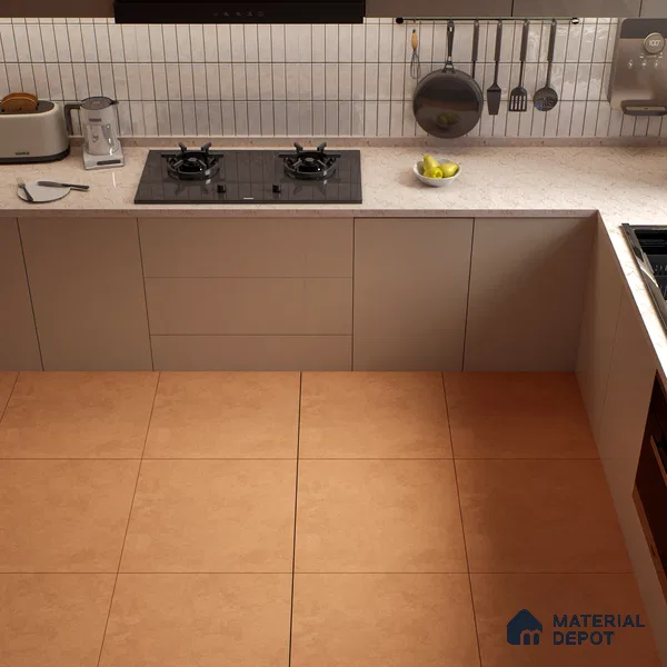 Stone Floor & Wall Tile TL 07534 B Elementi Rosso 2 ft x 2 ft Vitrified Matte Finish - 9 mm | 8 Random Design (Sample)