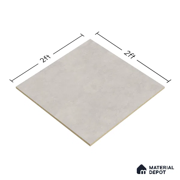 Plain Tile TL 07534 D Elementi Bianco 2 ft x 2 ft Vitrified Matte Finish - 9 mm | 8 Random Design (Sample)