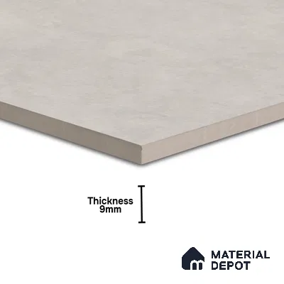 Plain Tile TL 07534 D Elementi Bianco 2 ft x 2 ft Vitrified Matte Finish - 9 mm | 8 Random Design (Sample)