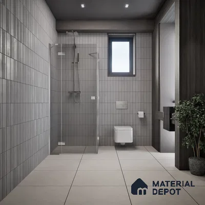 Plain Tile TL 07534 D Elementi Bianco 2 ft x 2 ft Vitrified Matte Finish - 9 mm | 8 Random Design (Sample)