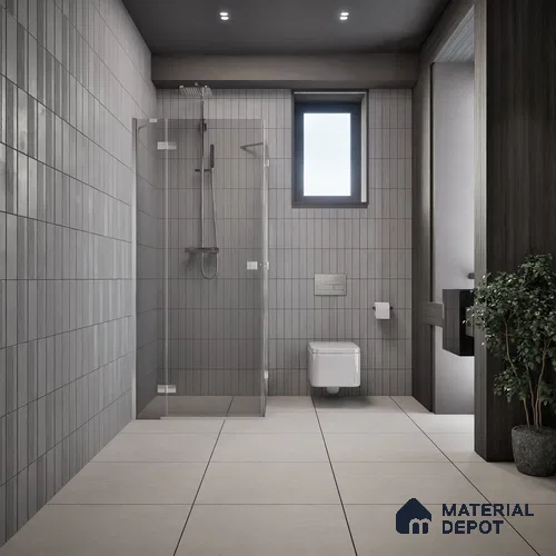 Plain Tile TL 07534 D Elementi Bianco 2 ft x 2 ft Vitrified Matte Finish - 9 mm | 8 Random Design