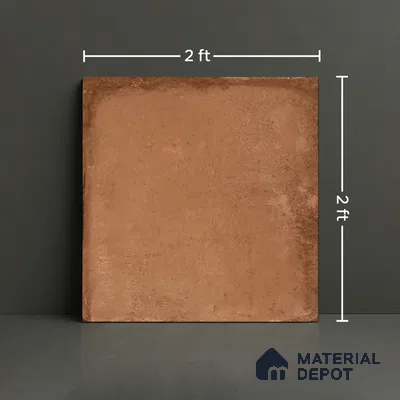 Stone Floor & Wall Tile TL 09811  2 ft x 2 ft Brown Vitrified Matte Finish Tile - 9 mm | Ideal for Living Room, Bedroom, Bathroom, Kitchen (Sample)