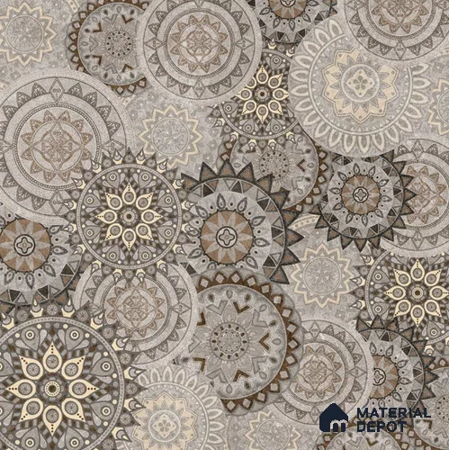 Moroccan Tile TL 08036 Mandla Art Brown Brown 2 ft x 2 ft Vitrified Matte Finish - 9 mm | Suitable For Balcony, Accent/Feature Wall, Dining Area | Please Expect a Slight Variation of Pattern