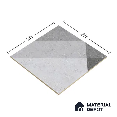 Stone Wall & Floor Tile TL 07620 Terrazzo Fusion Art 2 ft x 2 ft Vitrified Matte Finish - 9 mm | 8 Random Design | Please Expect a Slight Variation of Pattern