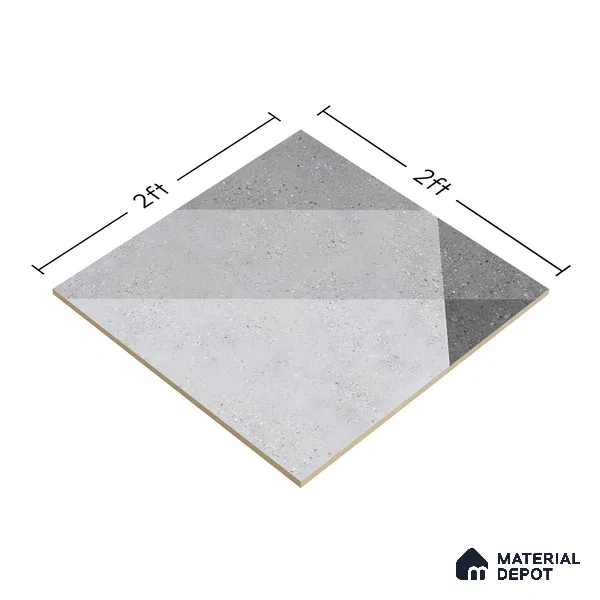 Stone Wall & Floor Tile TL 07620 Terrazzo Fusion Art 2 ft x 2 ft Vitrified Matte Finish - 9 mm | 8 Random Design | Please Expect a Slight Variation of Pattern