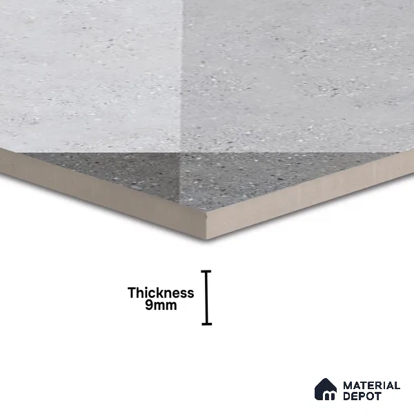 Stone Wall & Floor Tile TL 07620 Terrazzo Fusion Art 2 ft x 2 ft Vitrified Matte Finish - 9 mm | 8 Random Design | Please Expect a Slight Variation of Pattern
