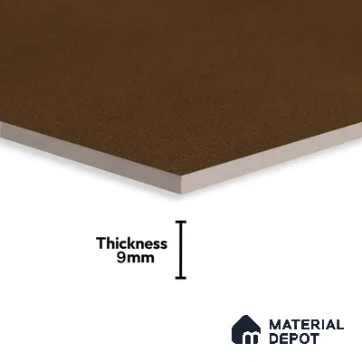 Patterned Floor & Wall Tile TL 09808  2 ft x 2 ft Brown Vitrified Matte Finish Tile - 9 mm | Ideal for Living Room, Bedroom, Bathroom | Please Expect a Slight Variation of Pattern