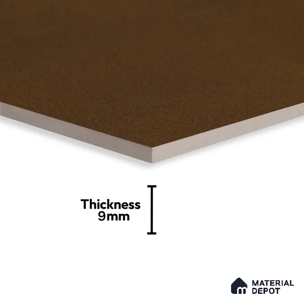 Patterned Floor & Wall Tile TL 09808  2 ft x 2 ft Brown Vitrified Matte Finish Tile - 9 mm | Ideal for Living Room, Bedroom, Bathroom | Please Expect a Slight Variation of Pattern