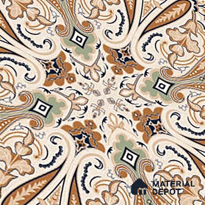Moroccan Floor & Wall Tile TL 09814  2 ft x 2 ft Brown Vitrified Matte Finish Tile - 9 mm | Suitable For Kitchen, Bedroom, Dining Area | Please Expect a Slight Variation of Pattern