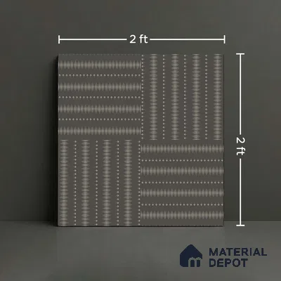 Patterned Wall & Floor Tile TL 09807  2 ft x 2 ft  Vitrified Matte Finish Tile - 9 mm | Ideal for Living Room, Bedroom, Bathroom, Kitchen | Please Expect a Slight Variation of Pattern