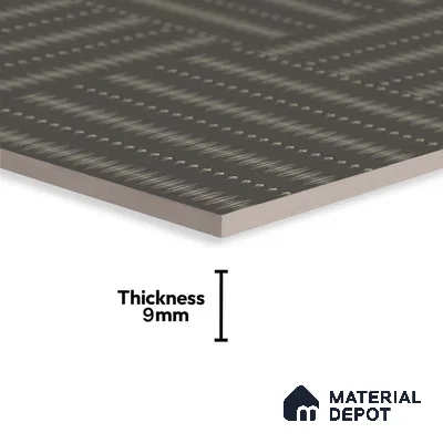 Patterned Wall & Floor Tile TL 09807  2 ft x 2 ft  Vitrified Matte Finish Tile - 9 mm | Ideal for Living Room, Bedroom, Bathroom, Kitchen | Please Expect a Slight Variation of Pattern