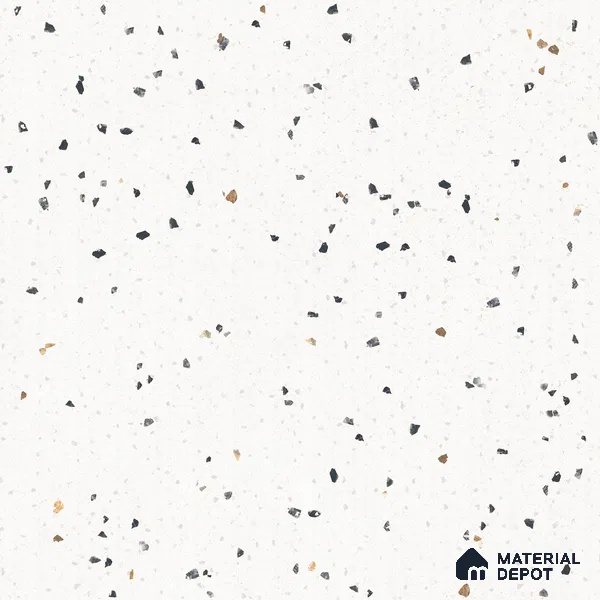Terrazzo Floor & Wall Tile TL 07519 Lunar Specks 2 ft x 2 ft Rustic Carving Matte Finish Vitrified Tile - 9 mm |  Suitable For Living Room, Bedroom, Bathroom, Kitchen & Dining (Sample)