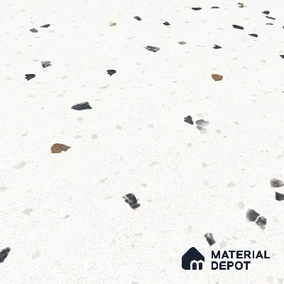 Terrazzo Floor & Wall Tile TL 07519 Lunar Specks 2 ft x 2 ft Rustic Carving Matte Finish Vitrified Tile - 9 mm |  Suitable For Living Room, Bedroom, Bathroom, Kitchen & Dining (Sample)