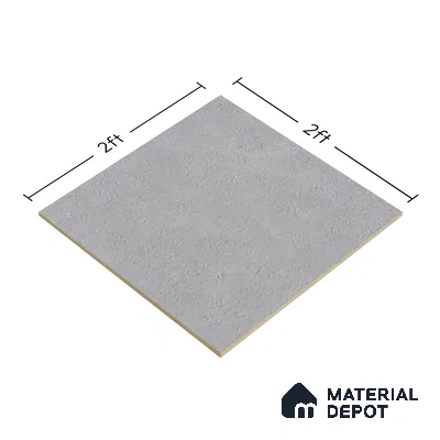 Cement Look Floor Tile TL 07621 Iron Anchorage 2 ft x 2 ft Matte Finish Vitrified Tile - 9 mm | 6 Random Design | Suitable For Living Room, Bedroom & Dining (Sample)